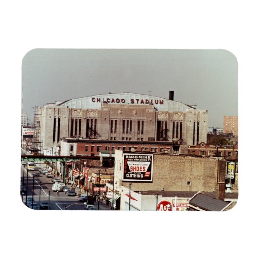  Chicago Stadium Rock Concert Venue 1968 Magneet (Horizontaal)