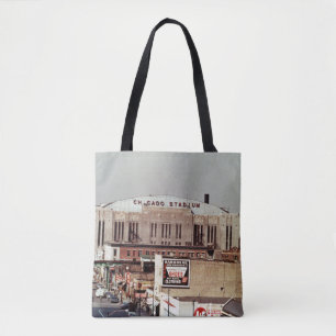 Chicago Stadium Rock Concert Venue 1968 Tote Bag