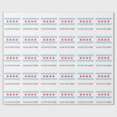 Chicago stadsflag op maat gemaakte inpakpapier rol (Vlak)