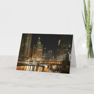 Chicago stadsgezicht kaart