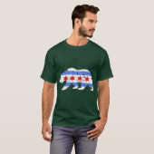 Chicago Stadsvlag Bedrukte Beer Pullover (Voorkant volledig)