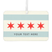 Chicago stadsvlag gepersonaliseerde auto luchtverf luchtverfrisser (Achterkant)