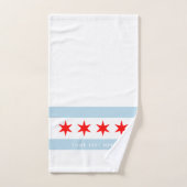 Chicago stadsvlag gepersonaliseerde handdoek set c (Handdoek)