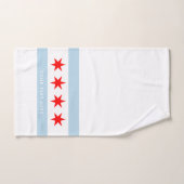 Chicago stadsvlag gepersonaliseerde handdoek set c (Handdoek)