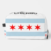Chicago stadsvlag gepersonaliseerde toilettas toilettasje (Voorkant)