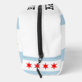 Chicago stadsvlag gepersonaliseerde toilettas toilettasje (Rechts)