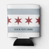  Chicago stadsvlag koelbox drink houder Blikjeskoeler (Achterkant)