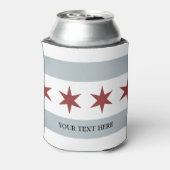  Chicago stadsvlag koelbox drink houder Blikjeskoeler (Blikje Achterkant)