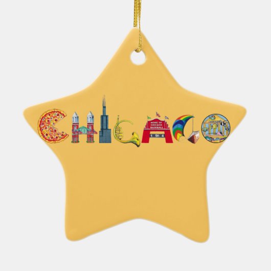 Chicago Star Ornament (Achterkant)
