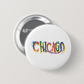 Chicago Stars Ronde Button 5,7 Cm (Voorkant /achterkant)