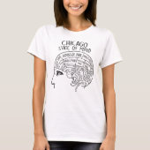 Chicago State of Mind Design T-shirt (Voorkant)