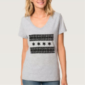 Chicago sterren staan symbool voor dames t-shirt (Voorkant)
