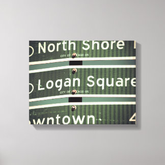 Chicago straatnaambordje canvas afdruk
