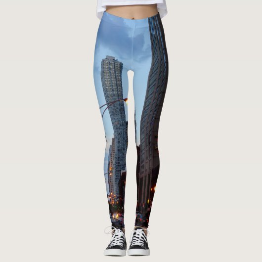 Chicago Street Scene Leggings (Voorkant)