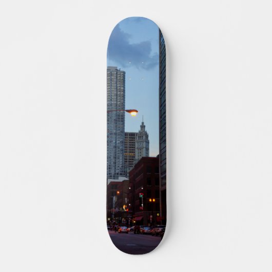 Chicago Street Scene Skateboard (Voorkant)