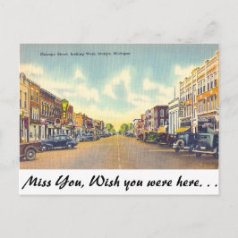 Chicago Street, Sturgis, Michigan Briefkaart