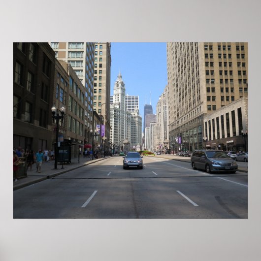 Chicago street USA Poster (Voorkant)