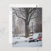 Chicago Streets op een winterdag - briefkaart (Voorkant / Achterkant)