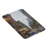 Chicago Streets, The Windy City Retro Art Magneet (Rechterzijde)
