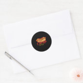 Chicago Style Best Hot Dog Gift Hotdog Ronde Sticker (Envelop)