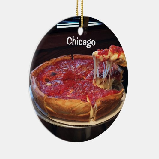 Chicago Style Deep Dish 2-zijdig ornament (Rechts)