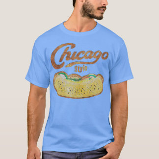 Chicago Style Hot Dog Disted T-shirt