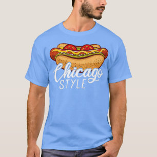 Chicago Style HOT DOG Gift Hotdog Premium T-shirt