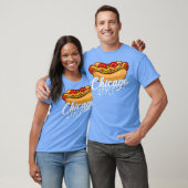 Chicago Style HOT DOG Gift Hotdog Premium T-shirt (Unisex)