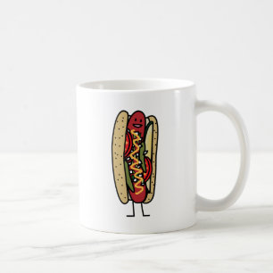 Chicago Style Hot Dog hot red poppy bun moustard Koffiemok