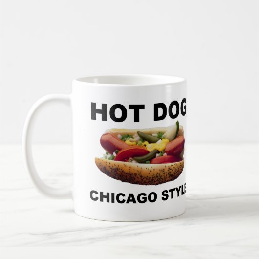 Chicago Style Hot Dog Koffiemok (Links)