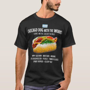 Chicago Style Hot Dog met alles T-shirt