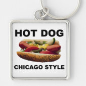 Chicago Style Hot Dog Sleutelhanger (Voorkant)