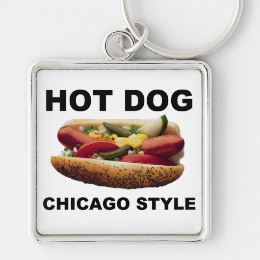 Chicago Style Hot Dog Sleutelhanger (Voorkant)