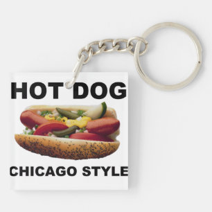 Chicago Style Hot Dog Sleutelhanger
