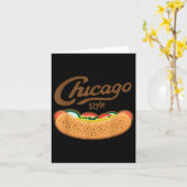 Chicago Style Hot Dog Summer Kaart (Gele Bloem)
