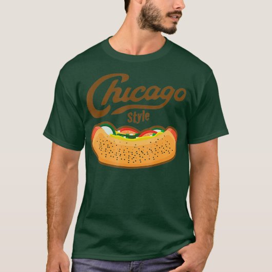 Chicago Style Hot Dog Summer T-shirt (Voorkant)
