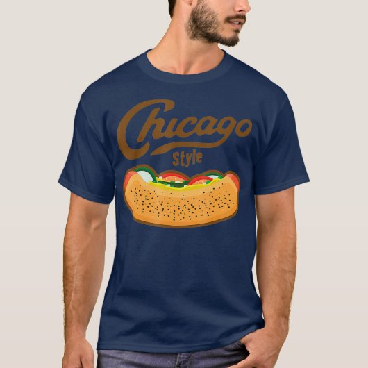 Chicago Style Hot Dog Summer T-shirt (Voorkant)