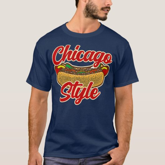 Chicago Style Hot Hondenliefhebber Summer  T-shirt (Voorkant)