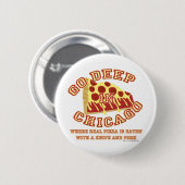 Chicago Style Pizza Ronde Button 5,7 Cm (Voorkant /achterkant)