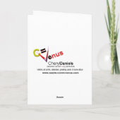 Chicago Style Steppin' Wenskaart Kaart (Achterkant)