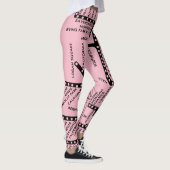Chicago Subway Map met trein stopt Chicago Leggings (Rechts)