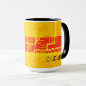 CHICAGO  SUBWAY MAP SOUTHWEST COLORS TRAIN MOK (Voorkant rechts)