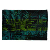 Chicago Subway Train System Map Route NEON Kussensloop (Achterkant-Links)