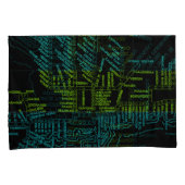 Chicago Subway Train System Map Route NEON Kussensloop (Voorkant-Rechts)