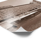 Chicago Sun Times Bldg Great Lakes Ship 1967 Foto Afdruk (Hoek)