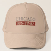 Chicago Sun-Times Logo Trucker Hat Pet (Voorkant)