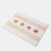 Chicago Sunrise Flag Deurmat (Schuin)