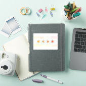 Chicago Sunrise Flag Sticker (iPad Cover)