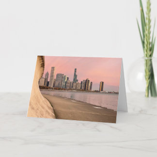 Chicago sunrise over Lake Michigan Kaart