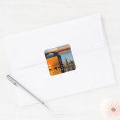 Chicago Sunrise Vierkante Sticker (Envelop)